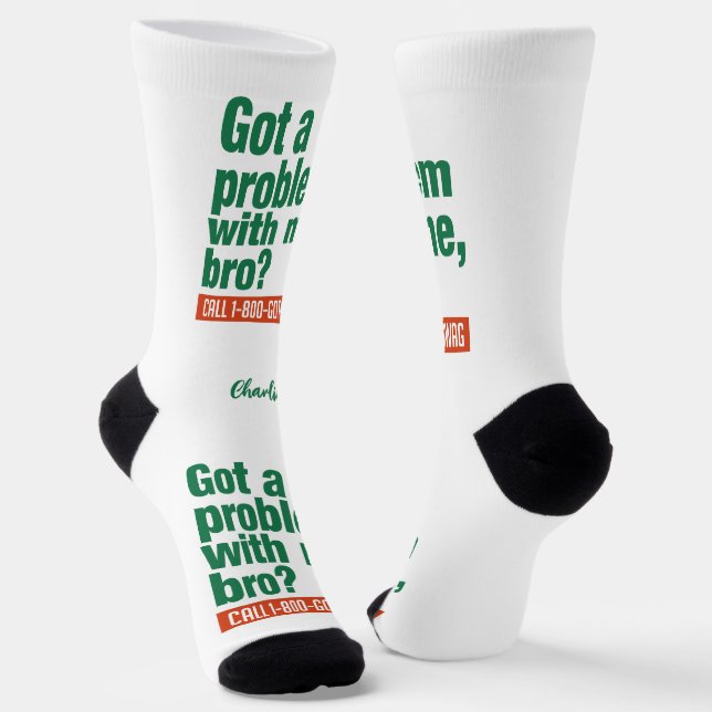 Chaussette Nom personnalisé SWAG (Angulaire)