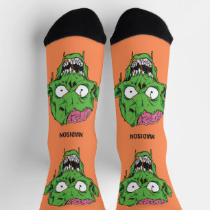 Chaussette Nom personnalisé Zombie