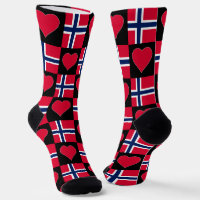Norvège Drapeau Coeur Motif Fun Norwegian Pride