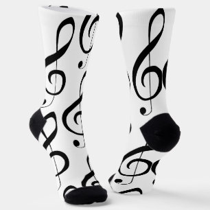 Chaussette Note de clapet musicale, Chaussettes d'équipage à