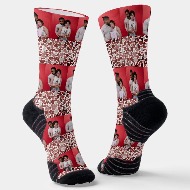 Chaussette Notre première Saint Valentin en tant que Monsieur (Angulaire)