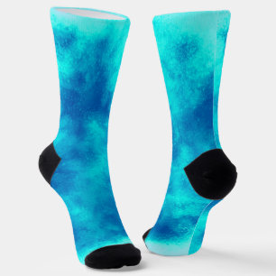 Chaussette Nuage de tempête bleue