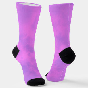 Chaussette Nuages de tempête rose