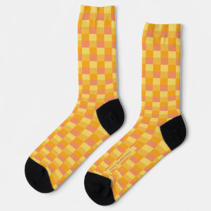 Chaussette Nuances de teintes jaune orange