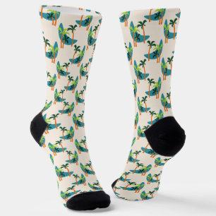 Chaussette Oasis moderne de palmiers du milieu du siècle
