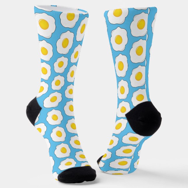Chaussette Oeufs frits Nouveauté Petit-déjeuner (Angulaire)