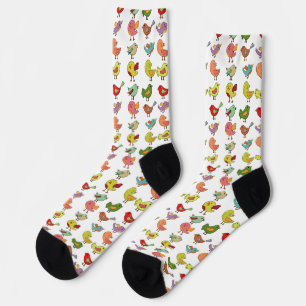 Chaussette Oiseaux chanteurs doux multicolores Thunder_Cove