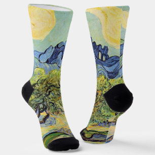 Chaussette Oliviers avec Alpilles par Vincent van Gogh