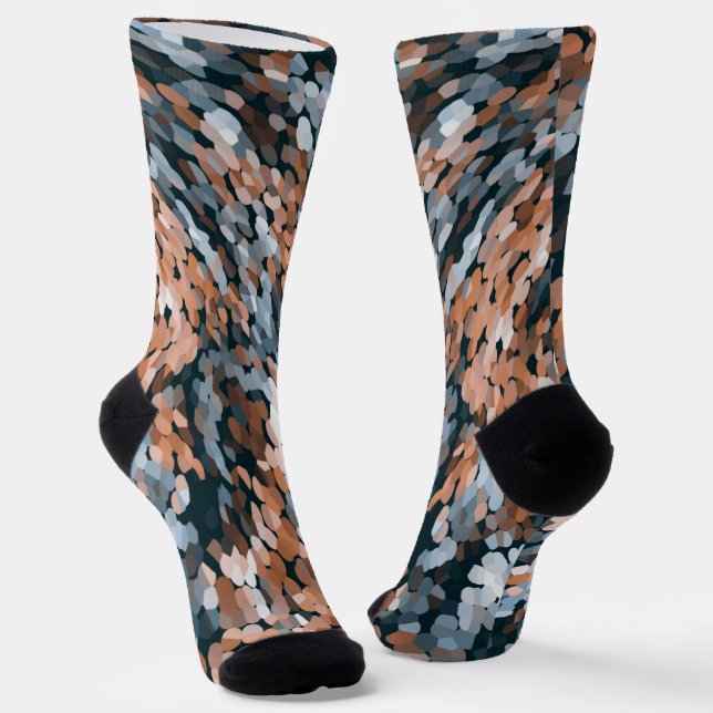Chaussette orange et bleu (Angulaire)