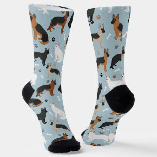 Chaussette Os bergers allemands et chaussettes pattes