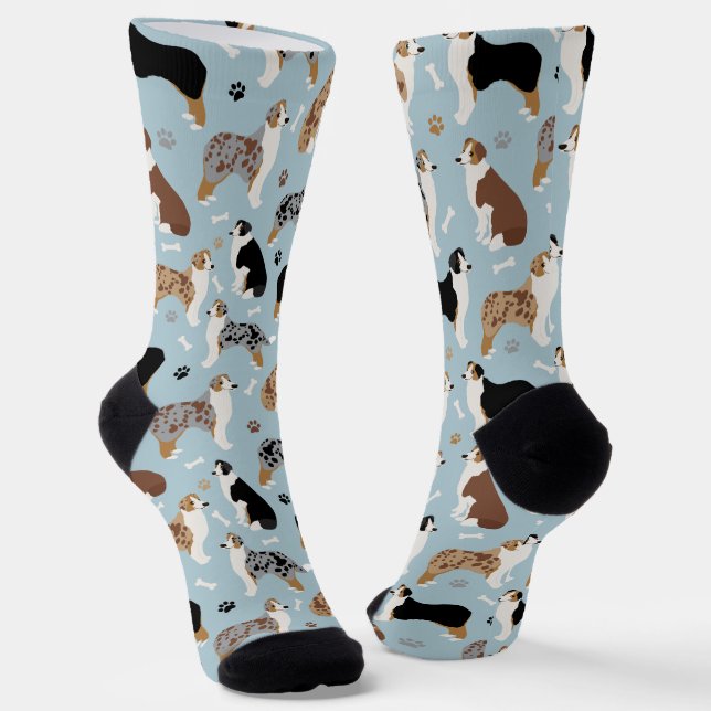 Chaussette Os bergers australiens et chaussettes pattes (Angulaire)