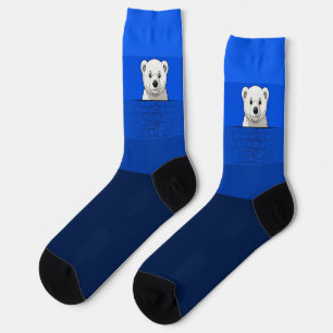 Chaussette Ours regardant par-dessus le mur, Lunettes de sole