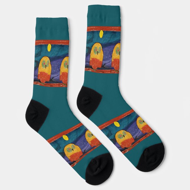 Chaussette Owl "Art by Kids" (Droite)