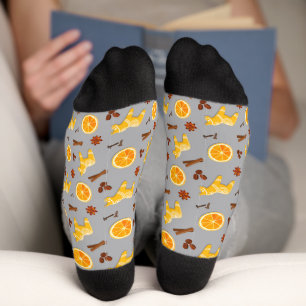 Chaussette Pain d'épices et Chaussettes de vacances en tranch