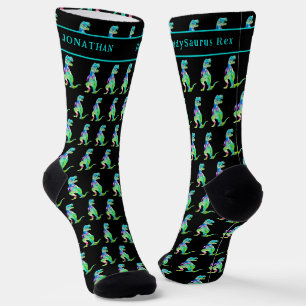 Chaussette Papa saurus personnalisé Papa dinosaure drôle