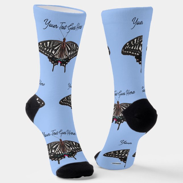 Chaussette Papillons de conception personnalisés (Angulaire)