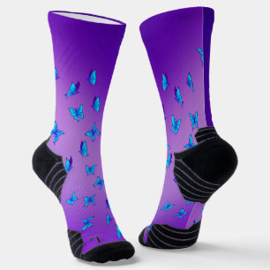 Chaussette Papillons enchantés Sock d'équipage sportif