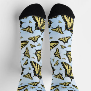 Chaussette Papillons Southwest Yellow Swallowtail Blue Sky