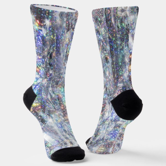 Chaussette Parties scintillant d'étincelle holographique (Angulaire)