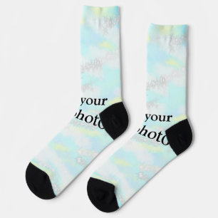 Chaussette Parties scintillant pastel simple coloré ajouter v