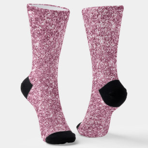 Chaussette Parties scintillant rose brillant et poussiéreuse
