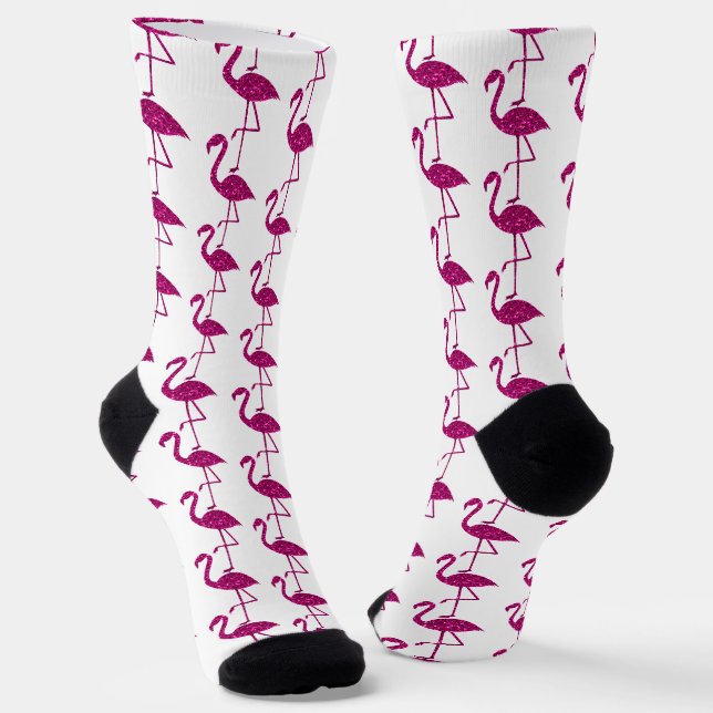 Chaussette Parties scintillant rose brillant motif (Angulaire)