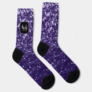 Chaussette Parties scintillant violet foncé ultra violet scin