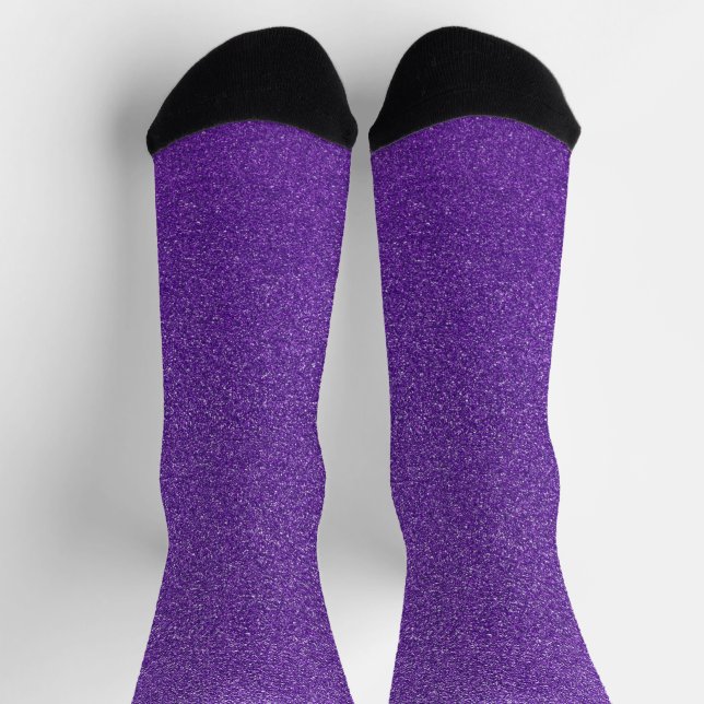 Chaussette Parties scintillant violette, Étincelle, Arrière - (Haut)