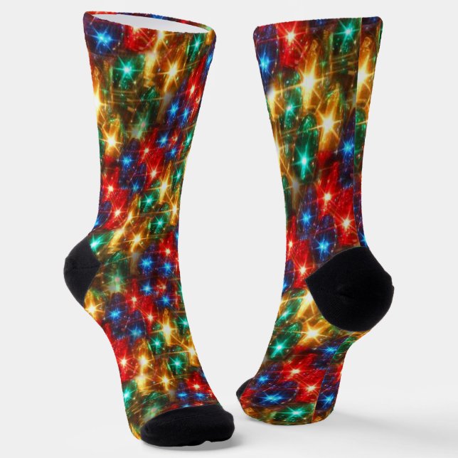 Chaussette Pas de piles Chaussettes de lumière de Noël requis (Angulaire)