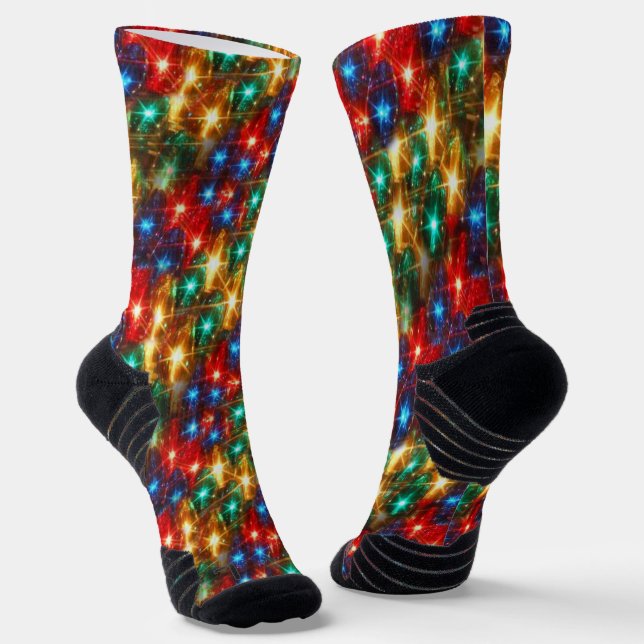 Chaussette Pas de piles Chaussettes de lumière de Noël requis (Angulaire)