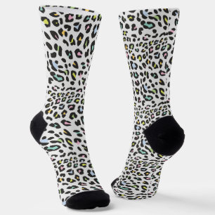 Chaussette Pastel Leopard Spot Motif