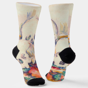 Chaussette Paul Cezanne - Les Trois Crânes Aquarelle