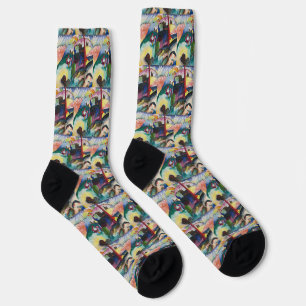 Chaussette Paysage de Wassily Kandinsky avec cheminée d'usine