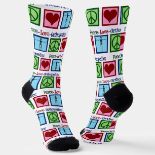 Chaussette Peace Love Orthopedics mignon Orthopedist