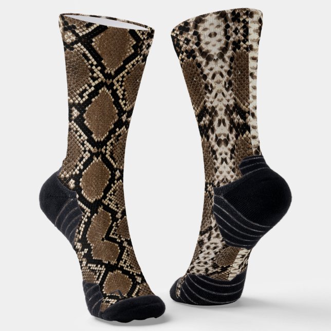 Chaussette Peau de serpent Python fausse (Angulaire)
