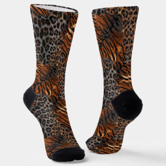 Chaussette Peau de tigre léopard tendance