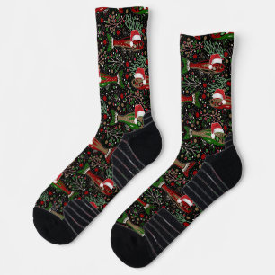 Chaussette Pêche pour vous un joyeux Noël Red Green Truite