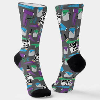 Chaussette Peintre décorateur à motif