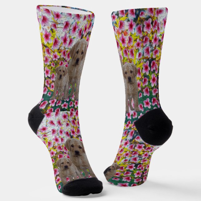 Chaussette Peinture à l'huile pour marionnettes du Labrador,  (Angulaire)