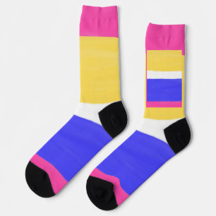 Chaussette peinture abstraite moderne