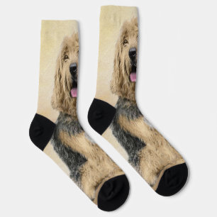 Chaussette Peinture d'Otterhound - Joli art original de chien