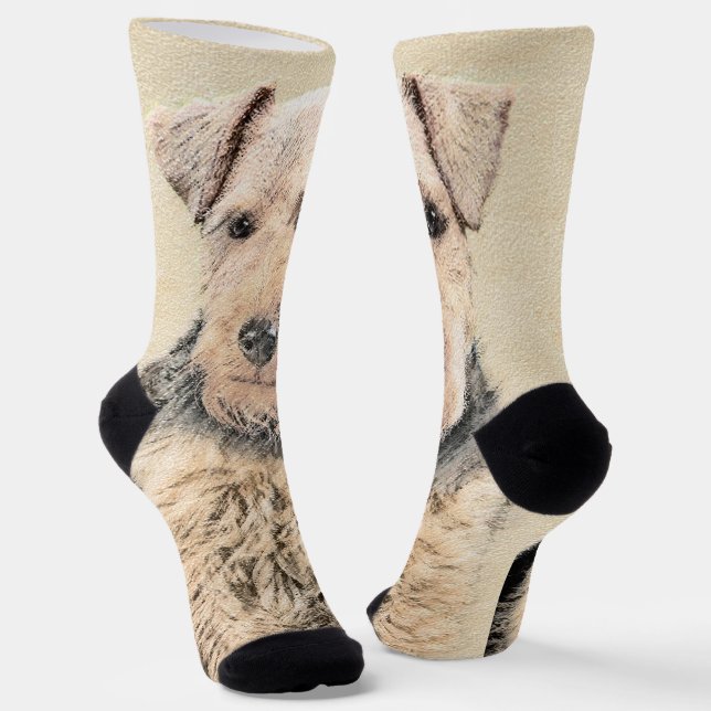 Chaussette Peinture galloise Terrier - Cute Original Chien Ar (Angulaire)