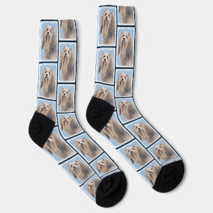Chaussette Peinture Havanaise Silver mignonne Artiste Pot Ori