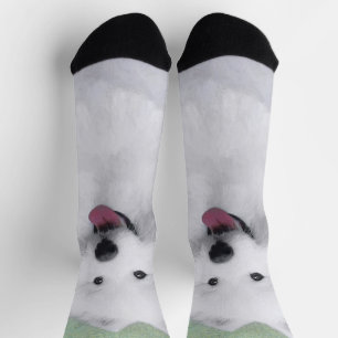 Chaussette Peinture Samoyed - Cute Original Chien Art