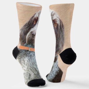 Chaussette Peinture Spinone Italiano - Belle Art Original Chi