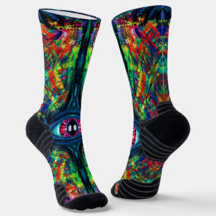 Chaussette Peinture tordue et trompeuse