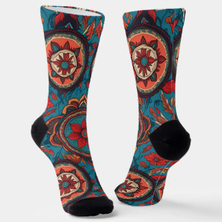 Chaussette peinture traditionnelle thaïlandaise, PA sans cout