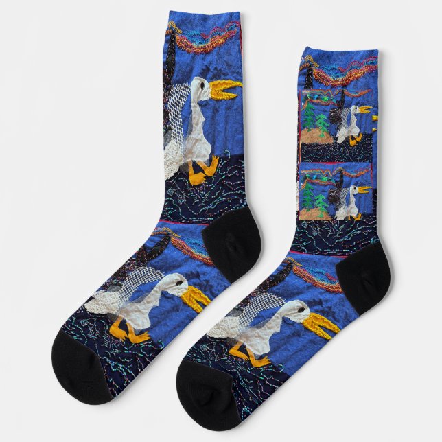 Chaussette Pélicans des T.N.-O. à la rivière. (Gauche)