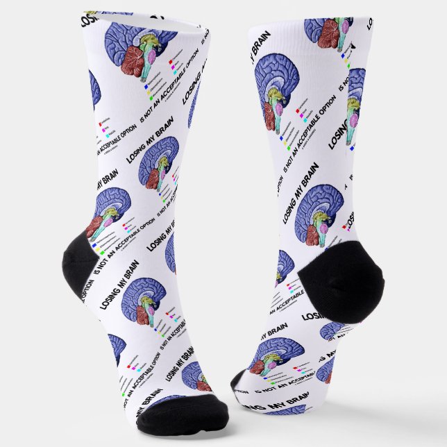 Chaussette Perdre Mon Cerveau N'Est Pas Une Option Acceptable (Angulaire)