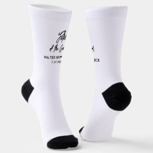 Chaussette Père du marié Écriture élégante Mariage personnali